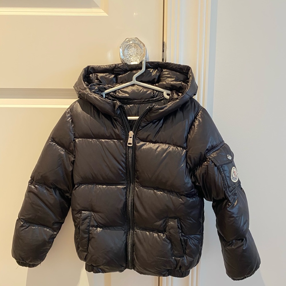 Moncler black down jacket